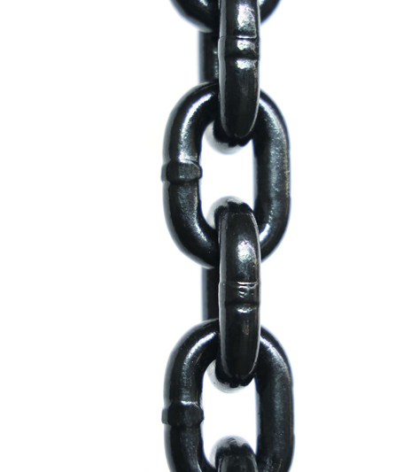 How is the Safety Factor of a G80 Alloy Steel Lifting Chain Determined?